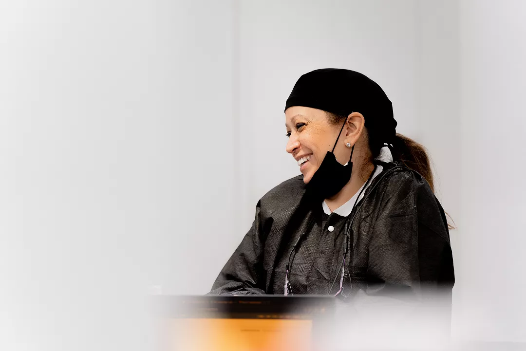smiling staff in the office